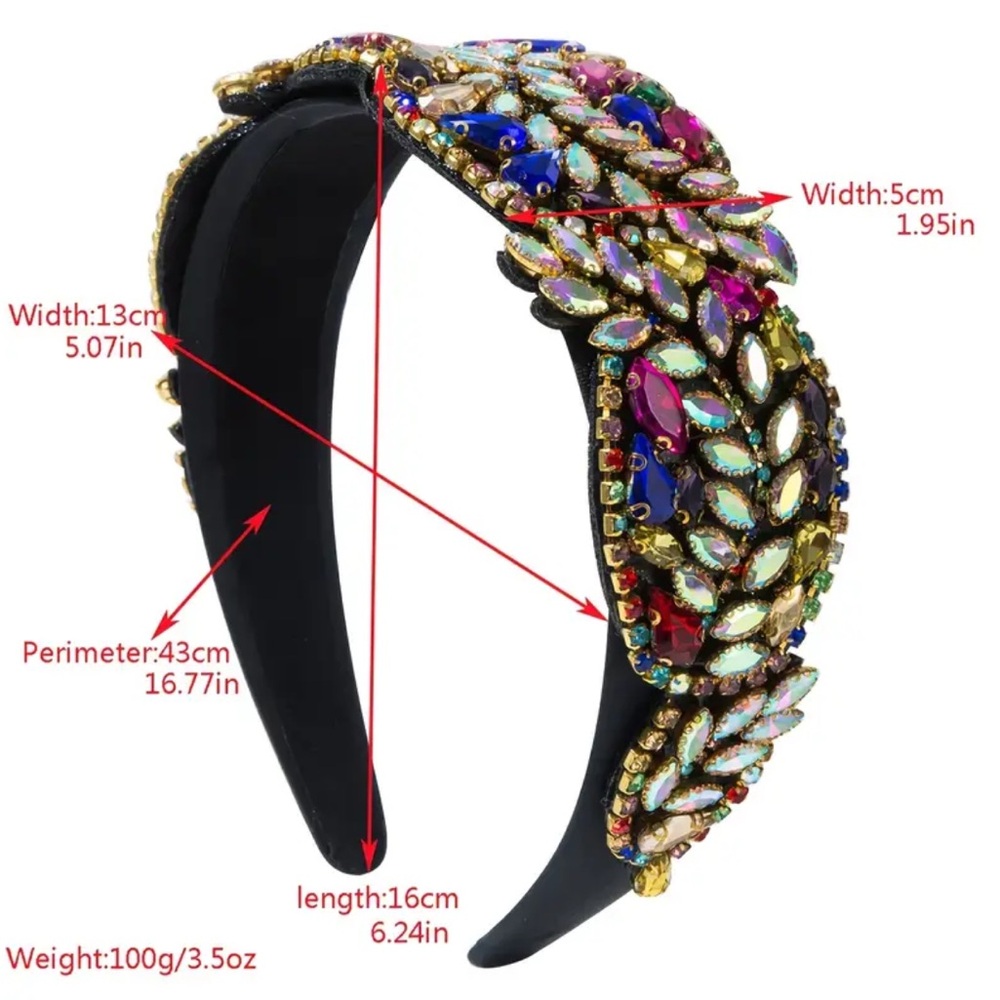 Colorful Rhinestone Headband - Picture 4 of 4
